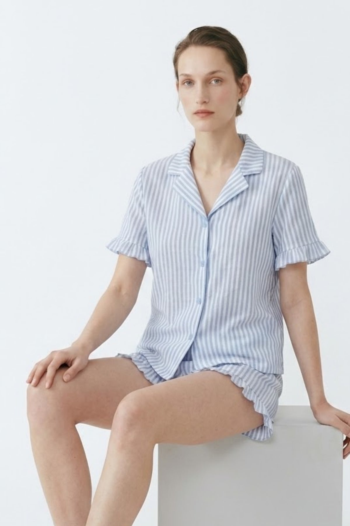 Kadın Relaxed Lastikli Pijama Takımı