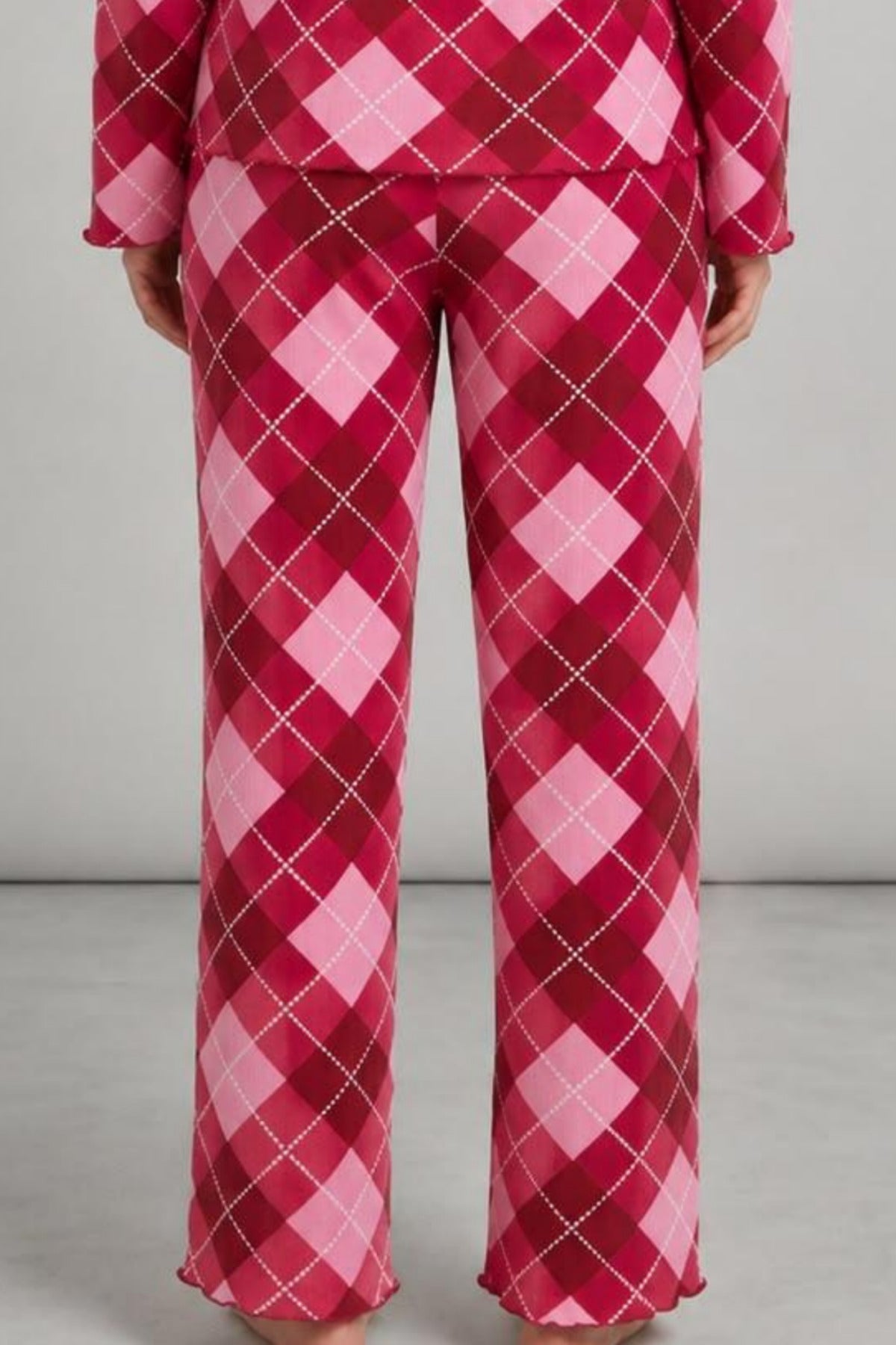 Kadın Çizgili Regular Fit Pijama Takımı 4691