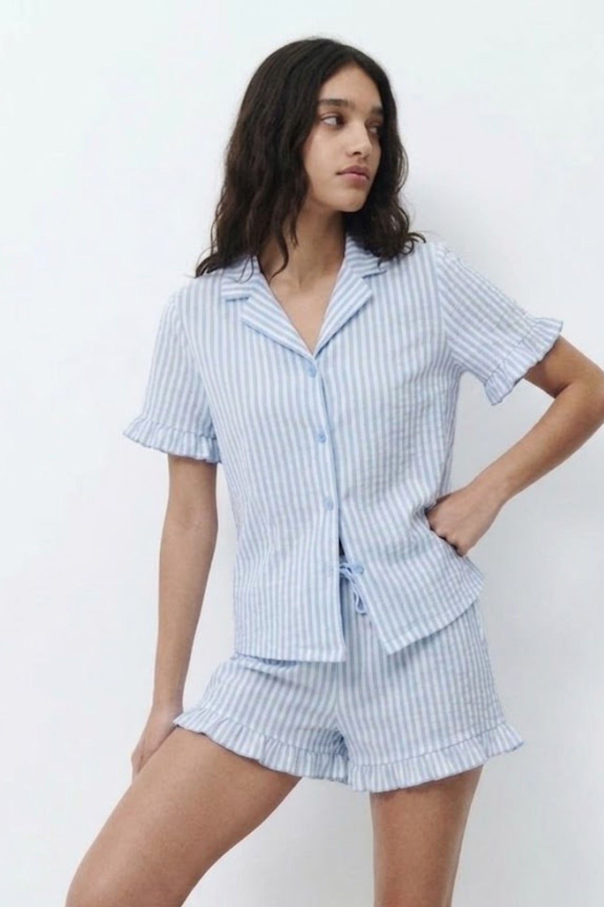 Kadın Desenli Trend Pijama Takımı