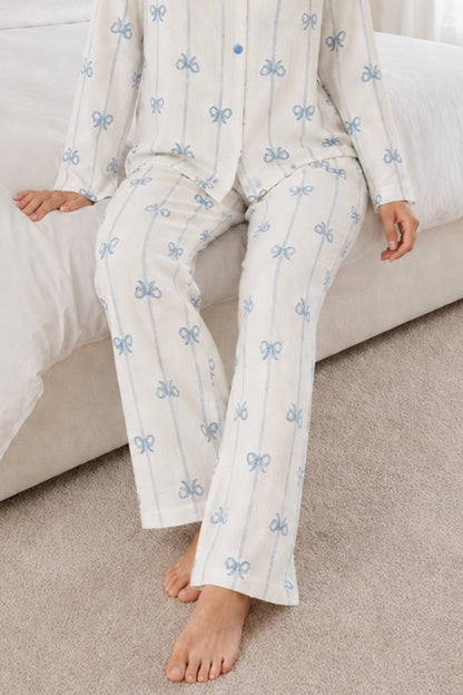 Kadın Desenli Relaxed Pijama Takımı 4661