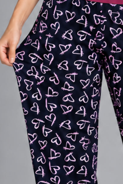 Kadın Çizgili Bluz Desenli Askılı Pijama Takımı