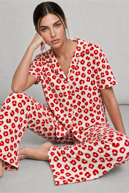 Kadın Kısa Kol Comfort Pijama Takımı 4725