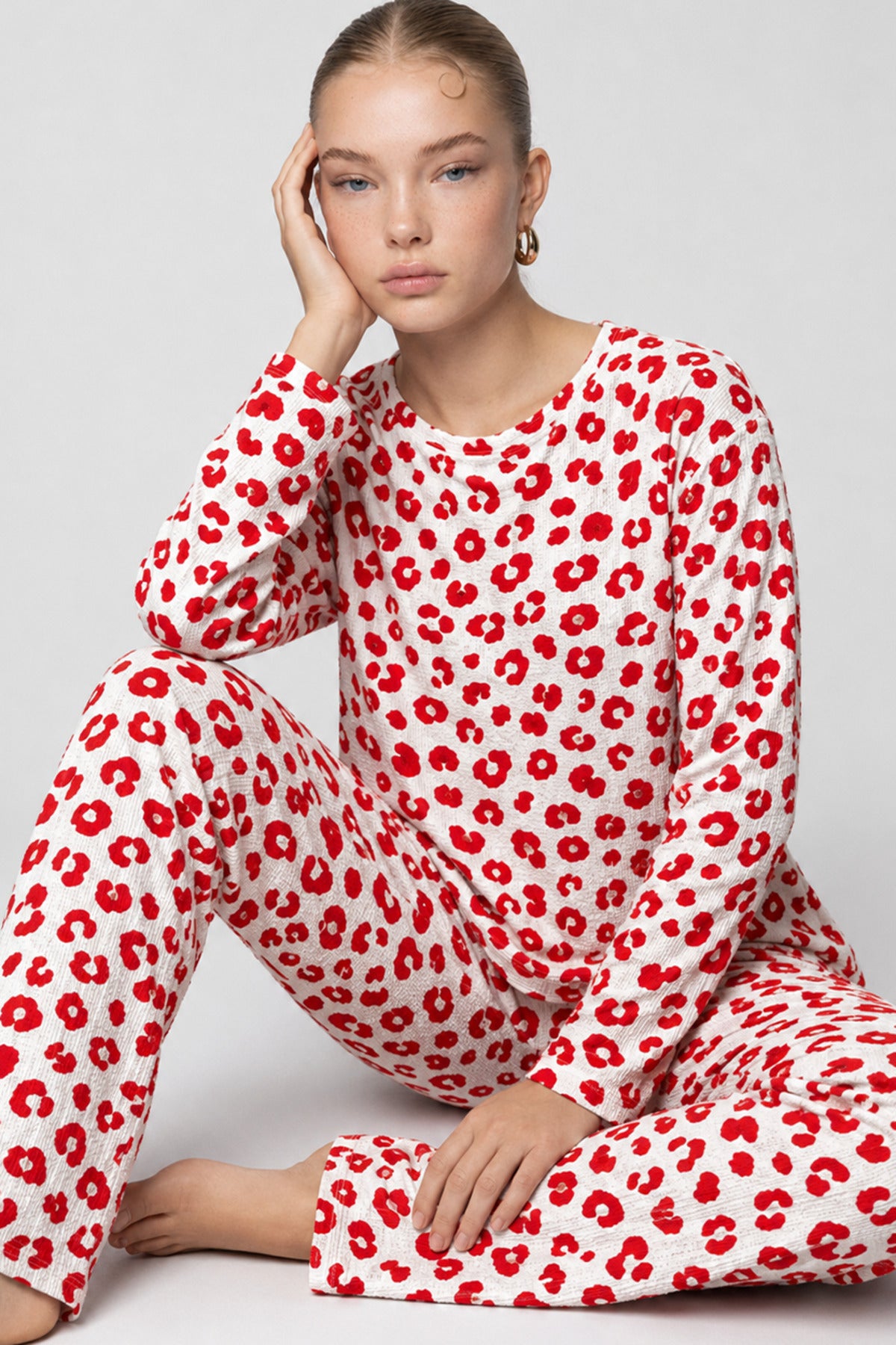 Kadın Comfort Esnek Pijama Takımı 4686