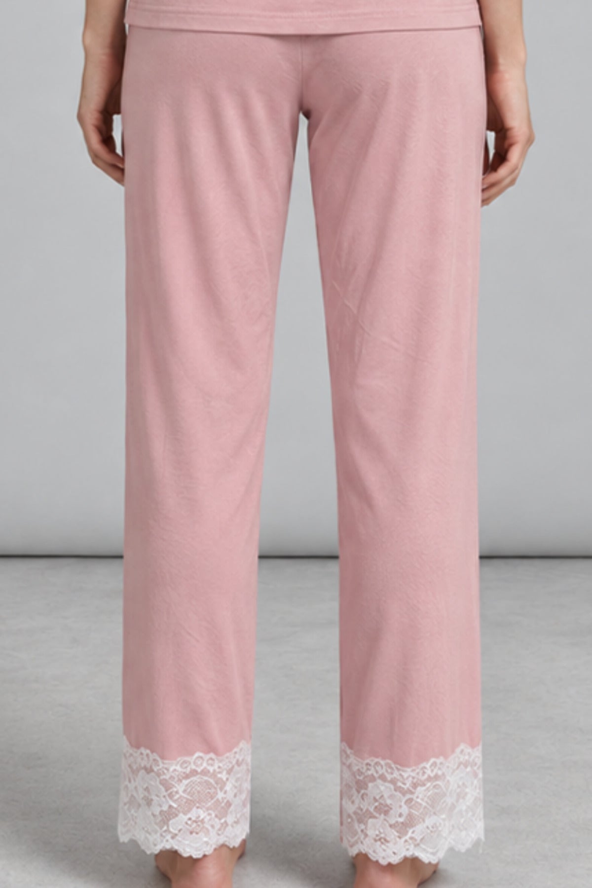 Kadın Dantelli Relaxed Pijama Takımı 4745