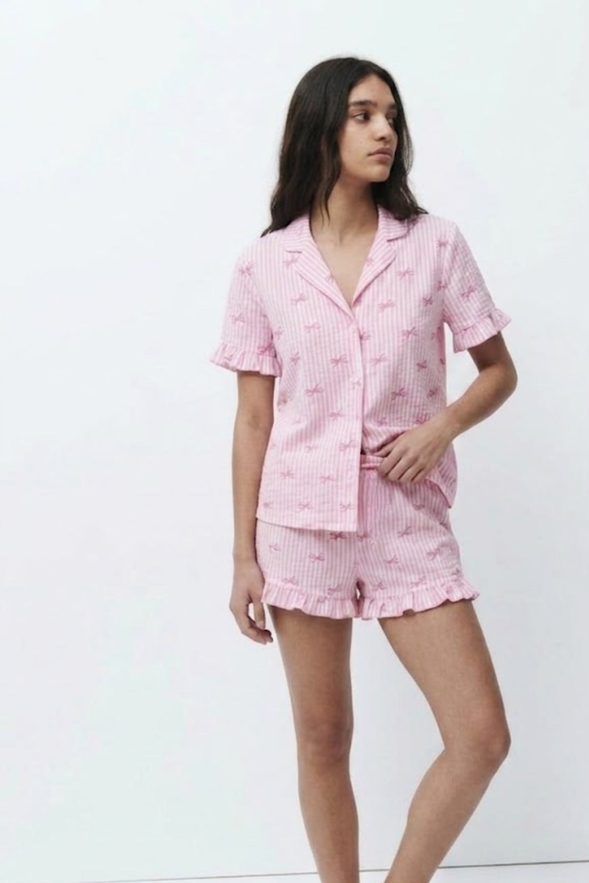 Kadın Desenli Trend Pijama Takımı