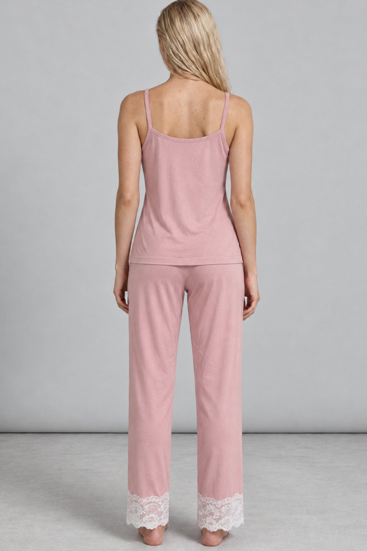 Kadın Dantelli Relaxed Pijama Takımı 4745
