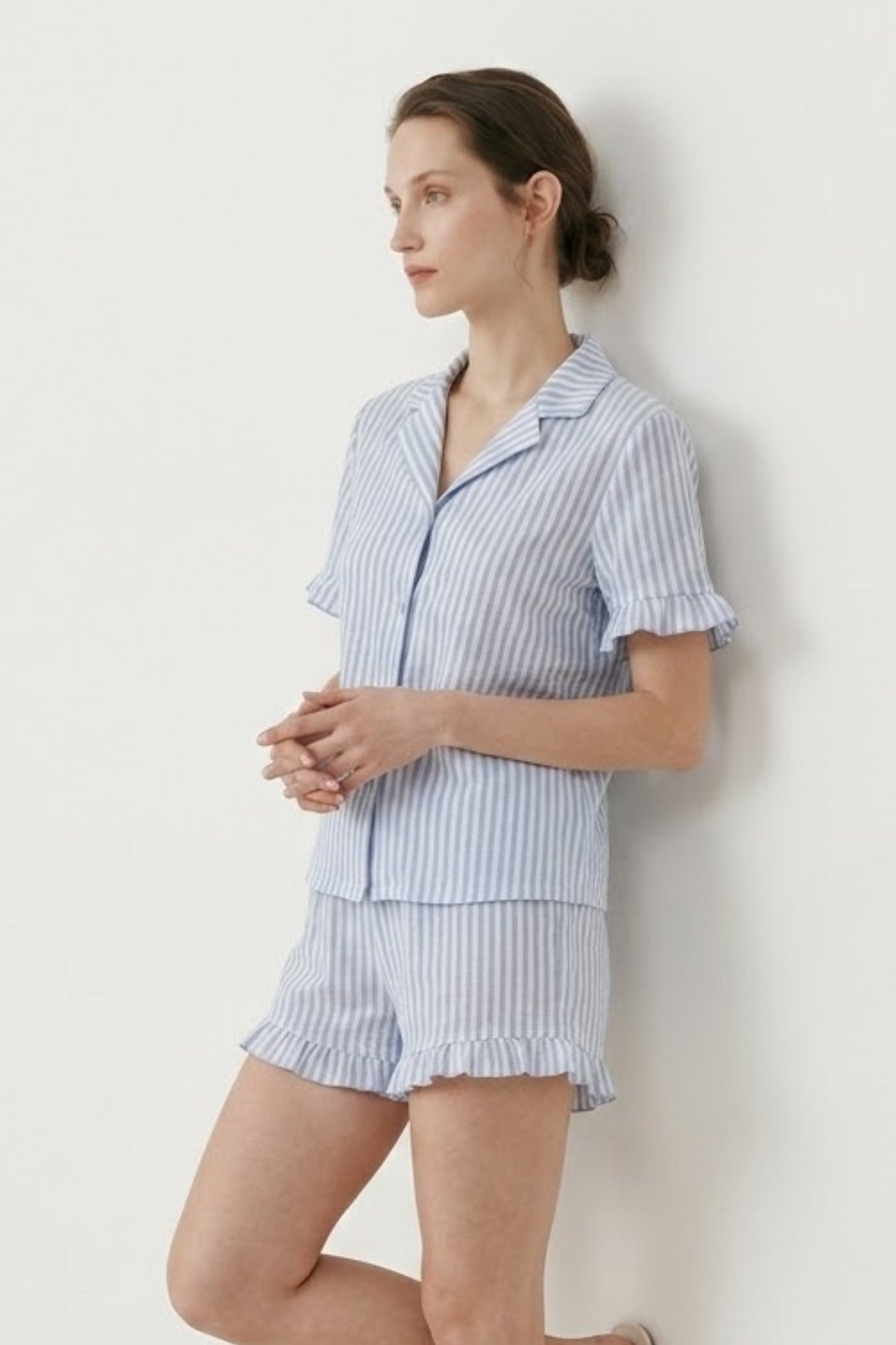 Kadın Relaxed Lastikli Pijama Takımı