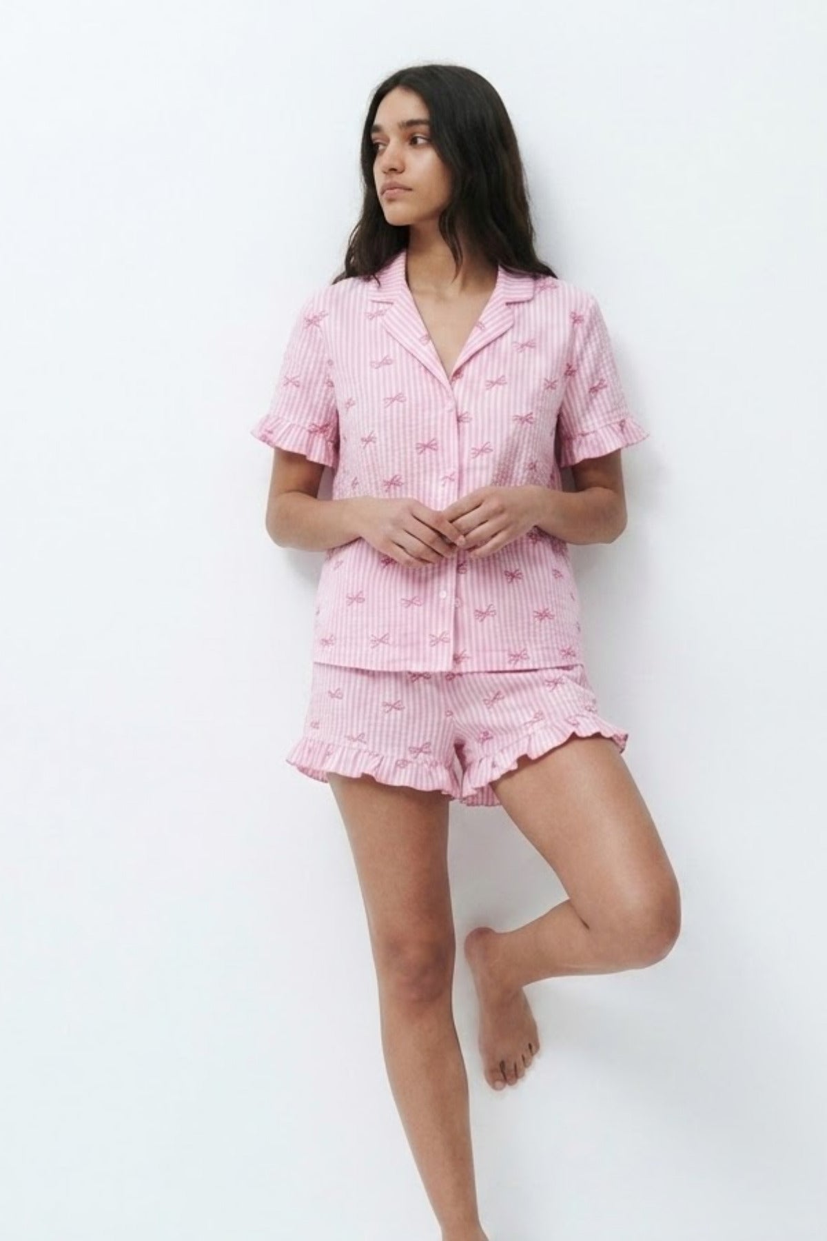 Kadın Desenli Trend Pijama Takımı