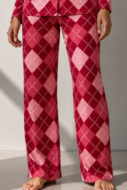 Kadın Uzun Kol Pamuklu Pijama Takımı