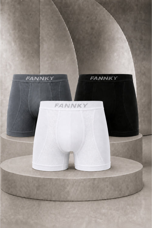 Erkek Casual Comfort Günlük 3 Lü Boxer