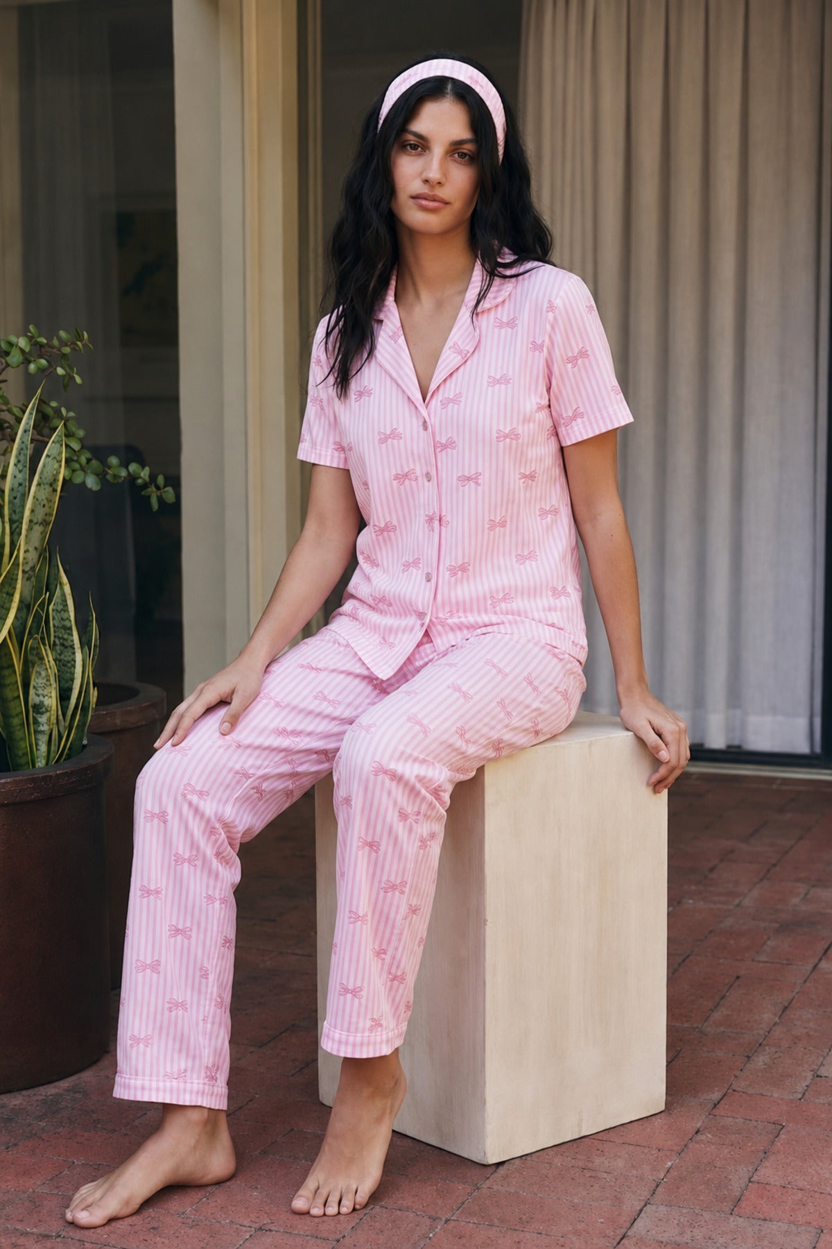 Viskon Karışım Homewear Pijama Takımı