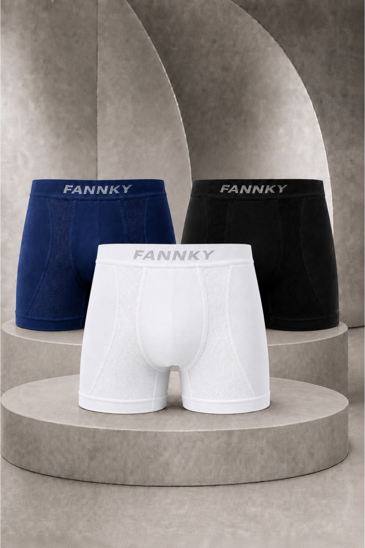 Erkek Casual Comfort Günlük 3 Lü Boxer