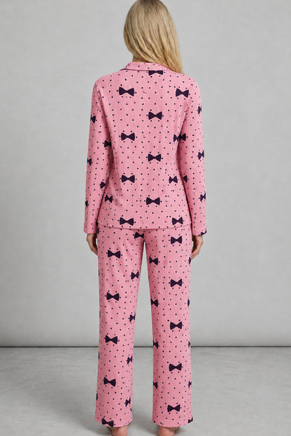 Kadın Uzun Kol Rahat Pijama Takımı 4761