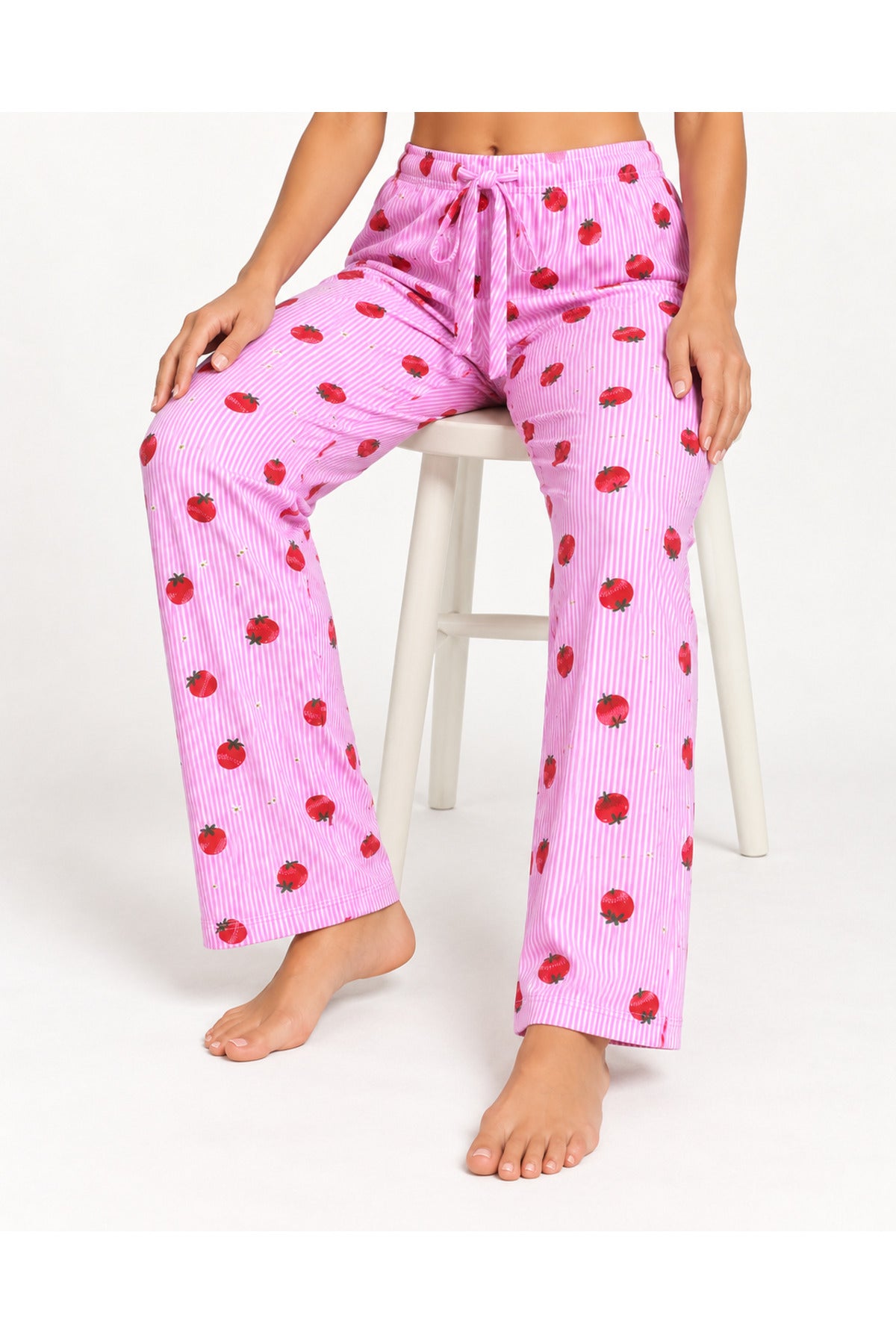 Kadın Premium Desenli Rahat Kesim Pijama Altı 4773