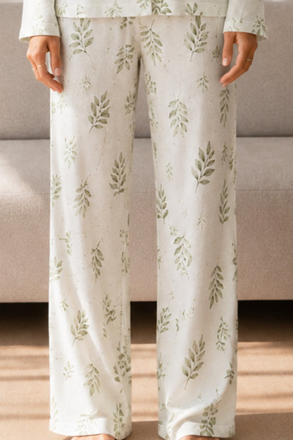 Kadın Desenli Basic Kış Pijama Takımı