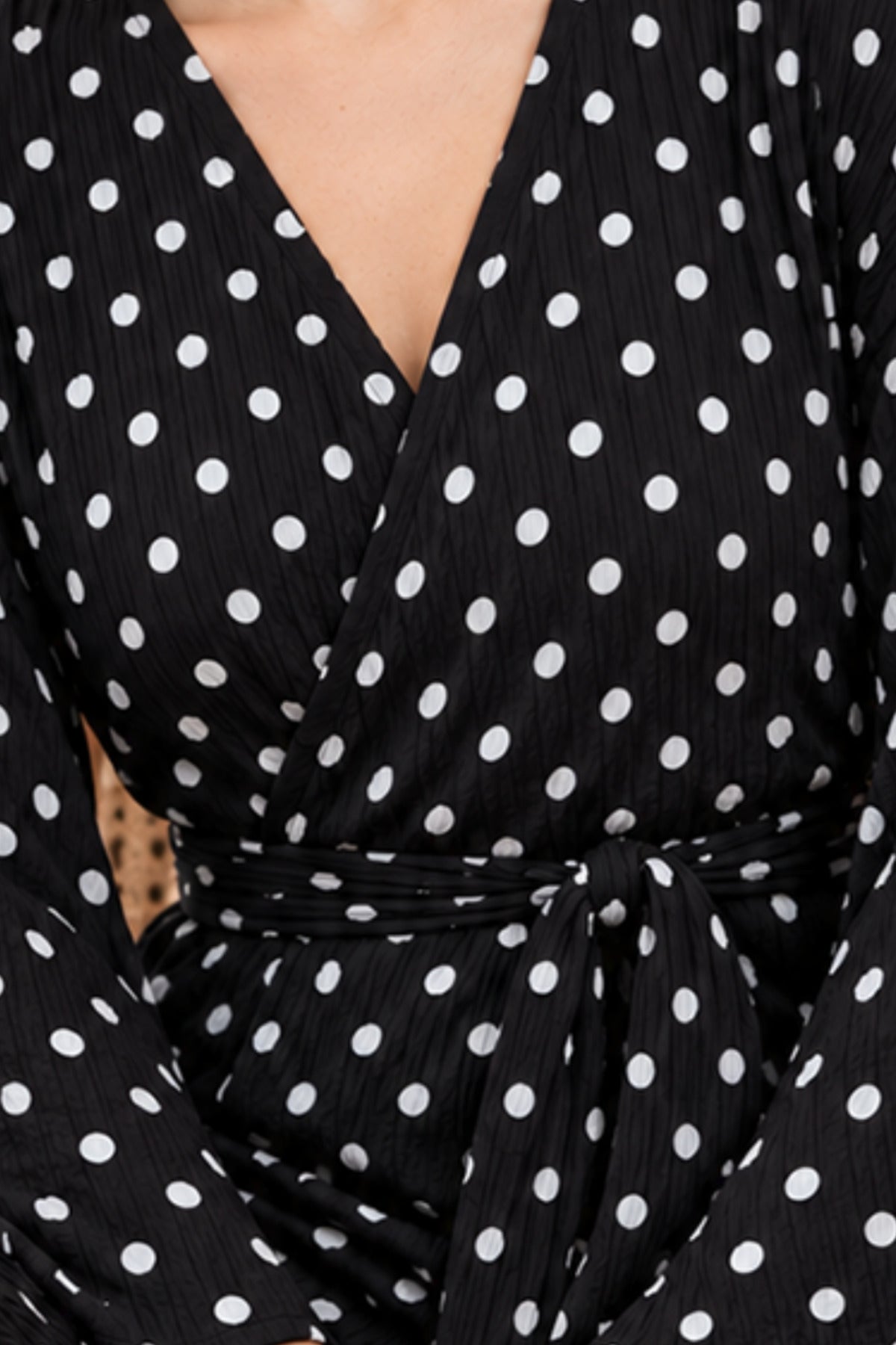 Kadın Kruvaze Kuşaklı İkili Pijama Takımı 4803