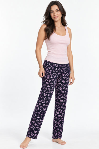 Kadın Trend Günlük Bluz Desenli Pijama Takımı