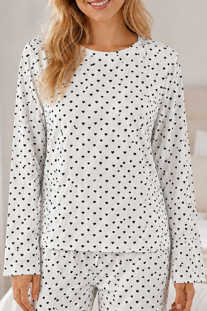 Kadın Desenli Uzun Kollu Pijama Takımı 4722