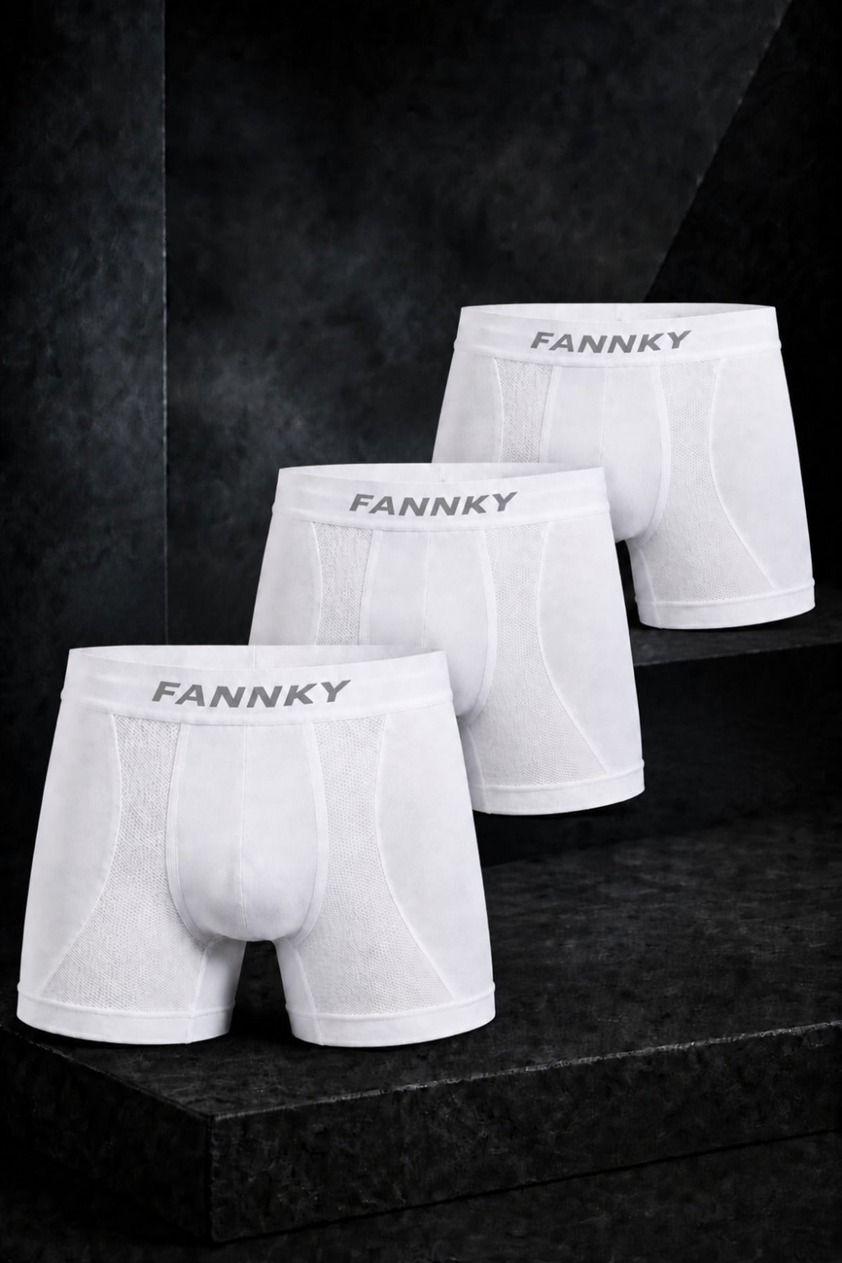 Erkek Rahat Esnek Seamless 3 Lü Boxer