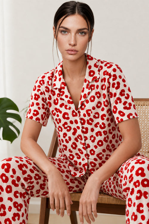 Kadın Kısa Kol Comfort Pijama Takımı 4725