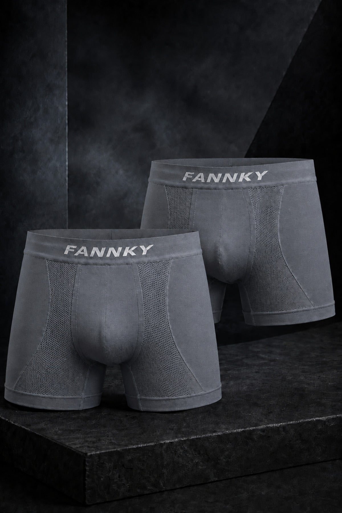 Erkek Rahat Esnek Seamless 2 Li Boxer