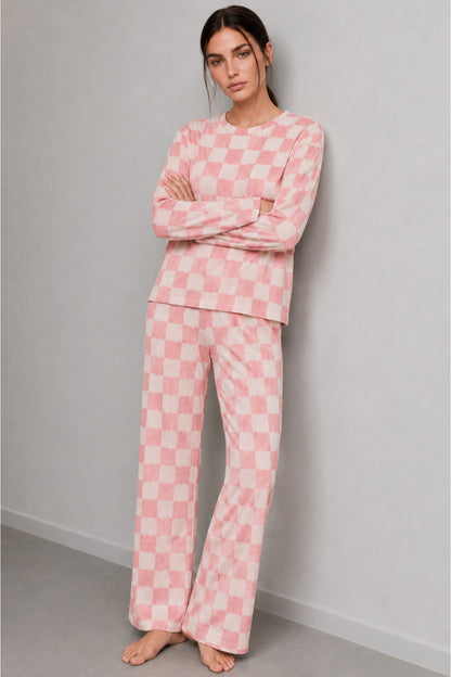 Kadın Çizgili Regular Fit Pijama Takımı 4691