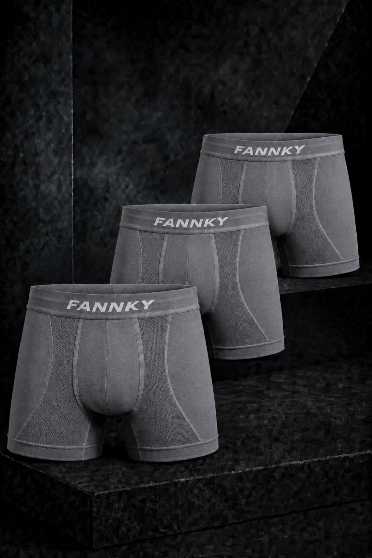 Erkek Rahat Esnek Seamless 3 Lü Boxer