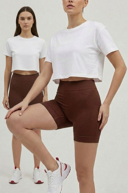 Push Up Seamless Dikişsiz Popo Şekillendirici Kısa Paçalı Korse 2064 -