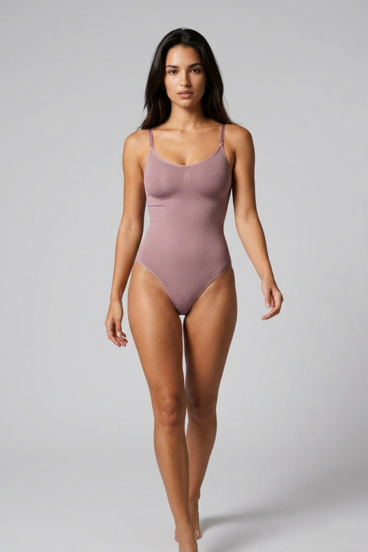 Kadın Kapsız Cırt Cırtlı Düz Desen Body