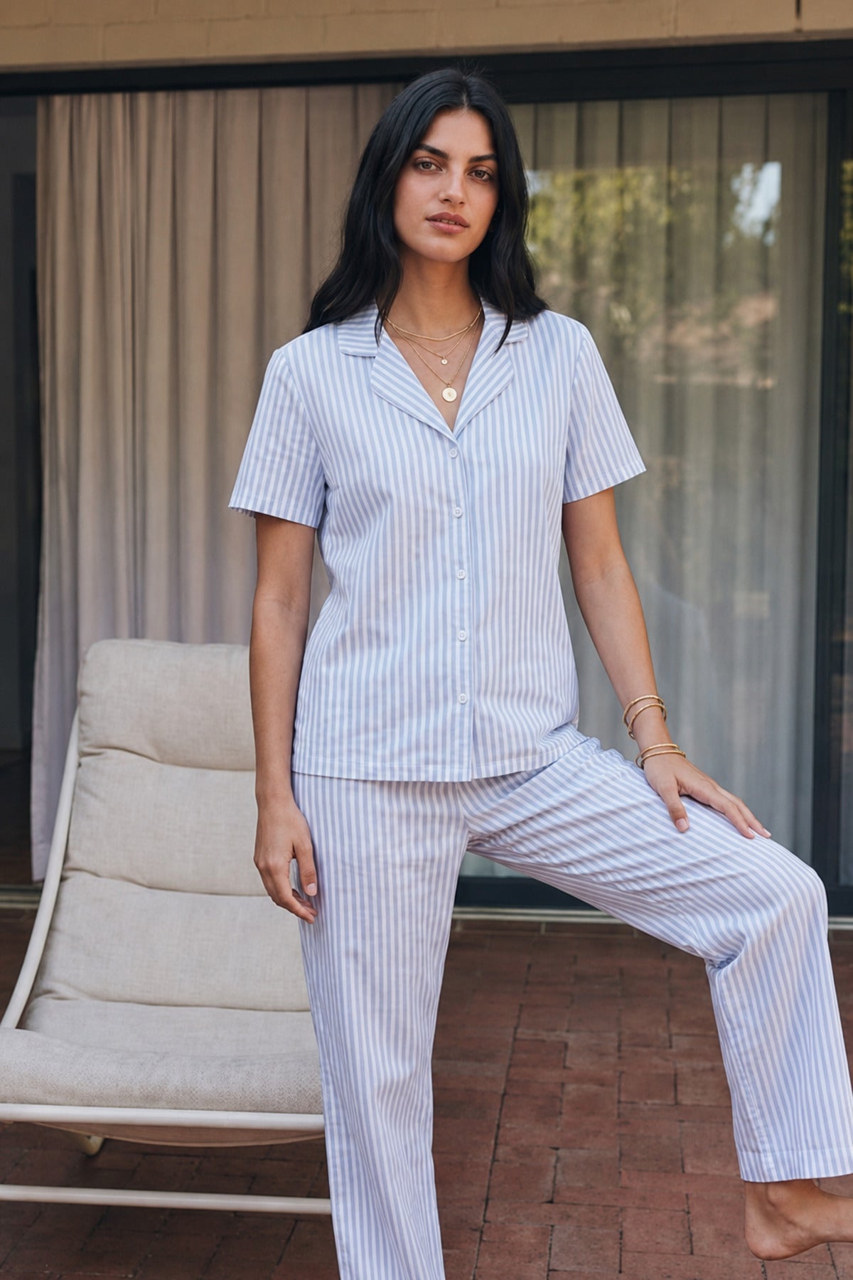 Viskon Karışım Homewear Pijama Takımı