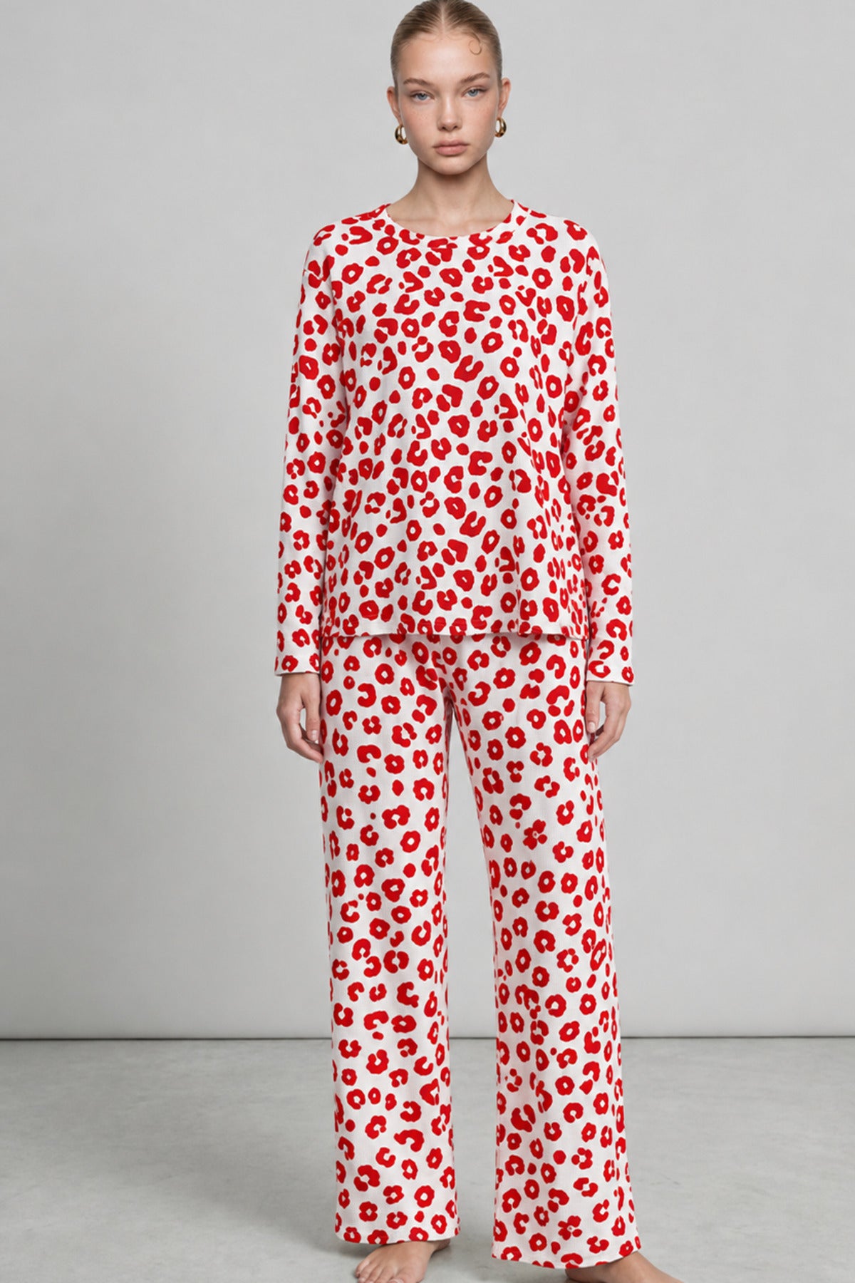 Kadın Comfort Esnek Pijama Takımı 4686