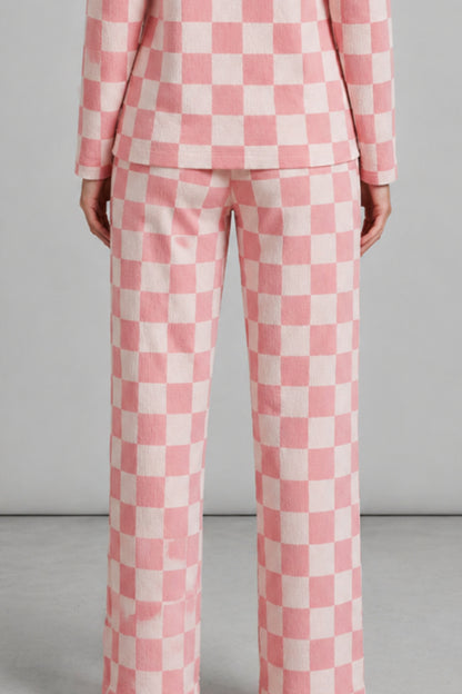 Kadın Çizgili Regular Fit Pijama Takımı 4691