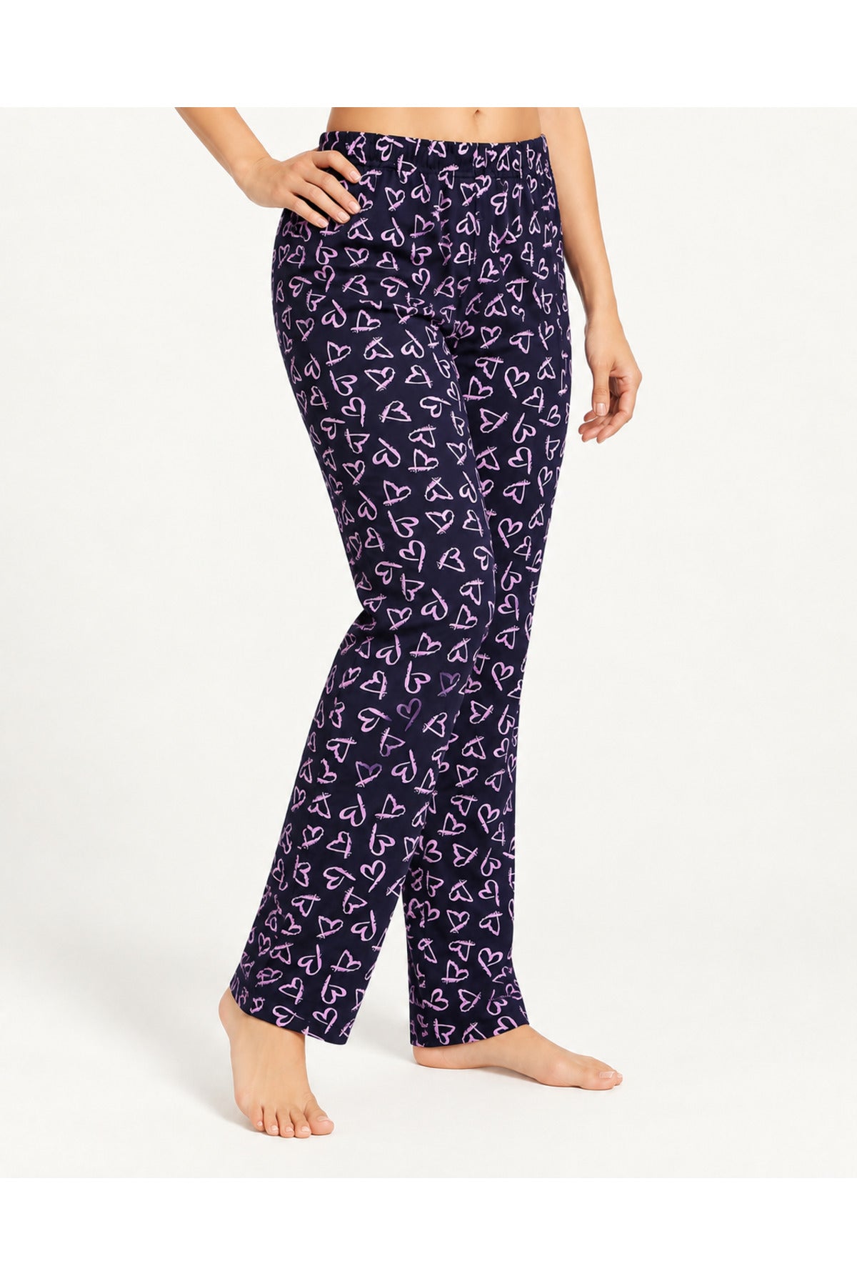 Kadın Premium Desenli Rahat Kesim Pijama Altı 4773