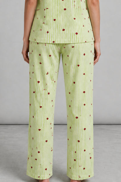 Kadın Kısa Kollu Rahat Pijama Takımı 4728