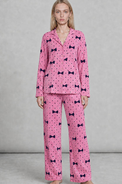 Kadın Uzun Kol Rahat Pijama Takımı 4761