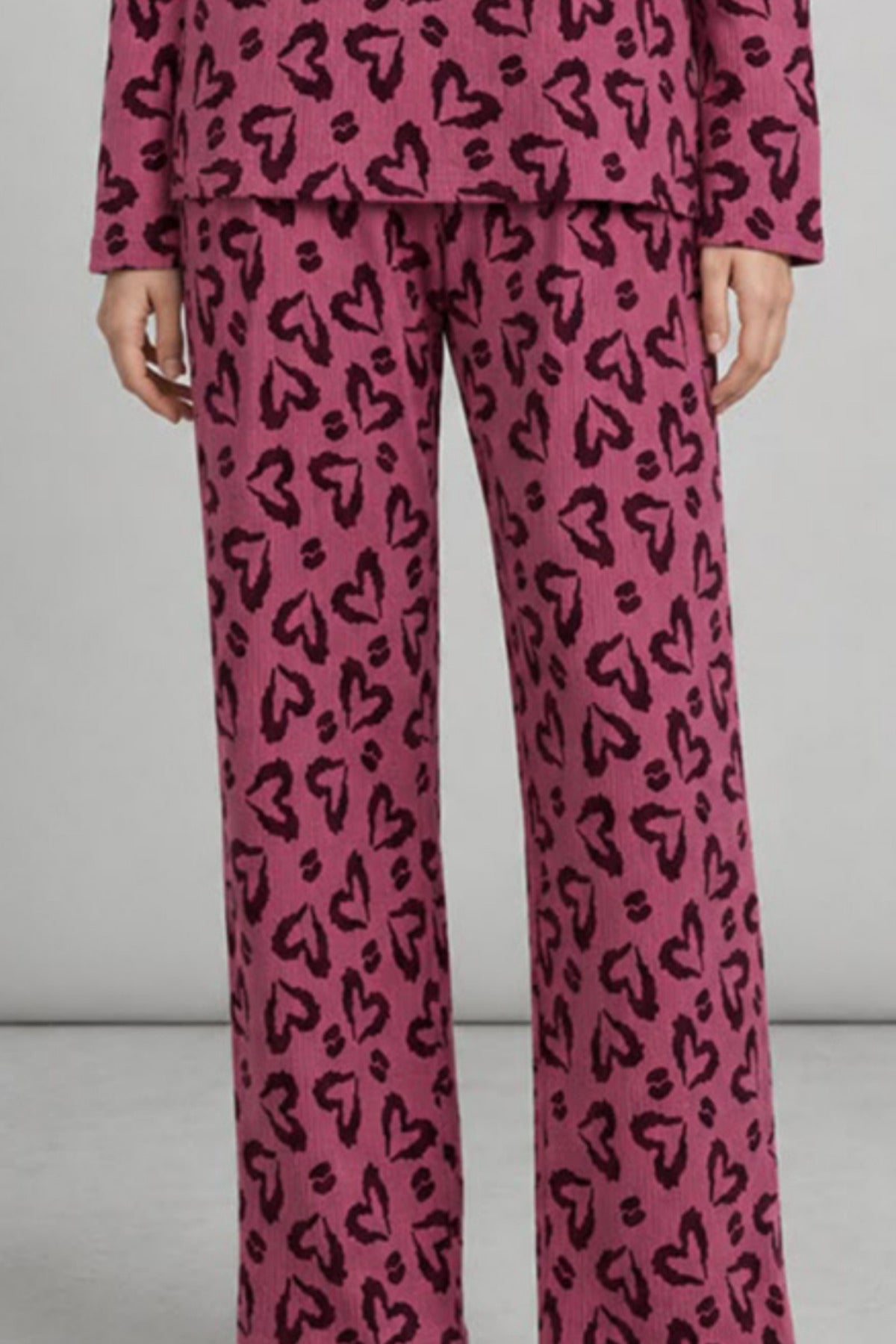 Kadın Çizgili Regular Fit Pijama Takımı 4691