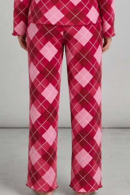 Kadın Çizgili Regular Fit Pijama Takımı 4691