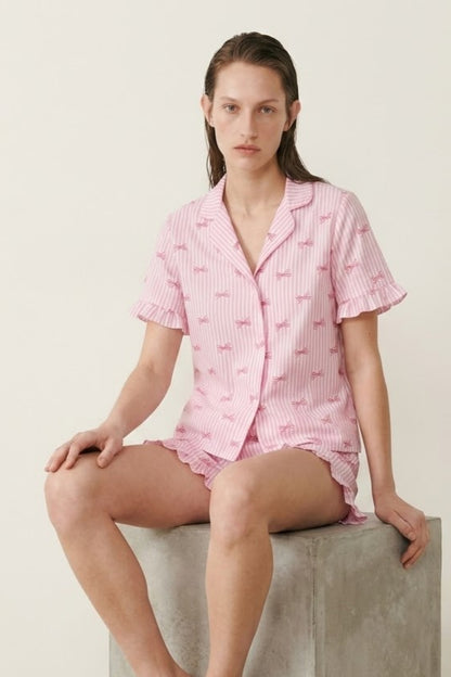 Kadın Relaxed Lastikli Pijama Takımı