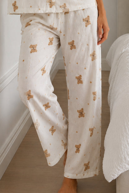 Kadın Loose Kalıp Pamuklu Pijama Takımı