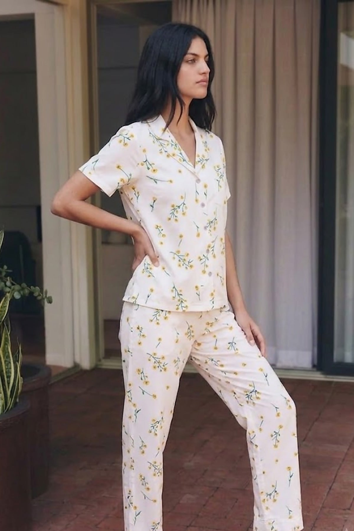 Viskon Karışım Homewear Pijama Takımı