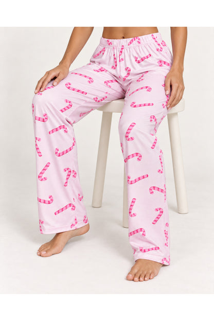 Kadın Premium Desenli Rahat Kesim Pijama Altı 4773
