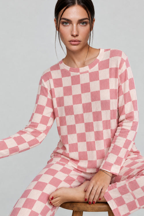Kadın Çizgili Regular Fit Pijama Takımı 4691