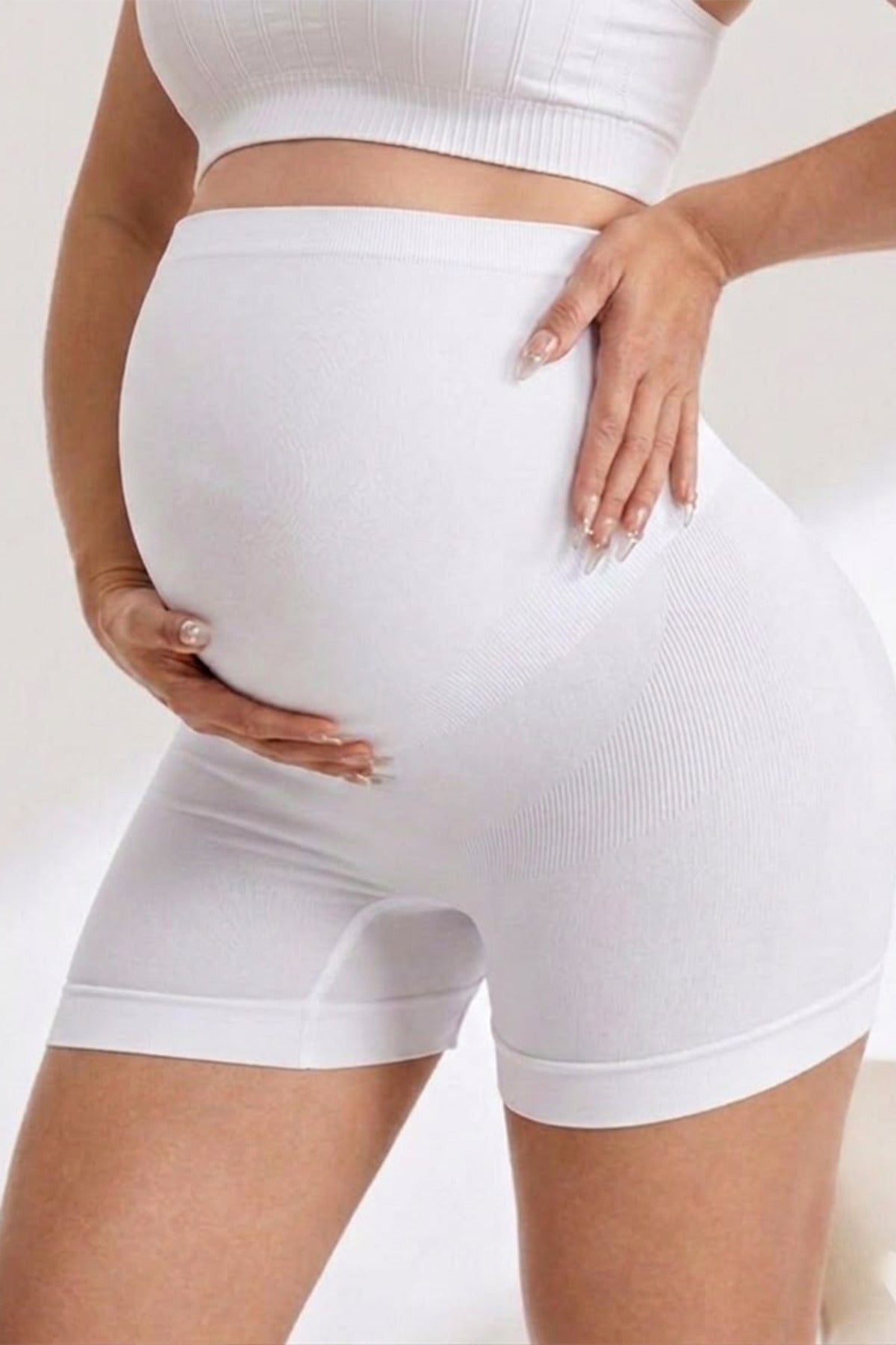 Hamile Slip Külot Hamile Lohusa Yüksek Bel Toparlayıcı Külot 1020-beyaz