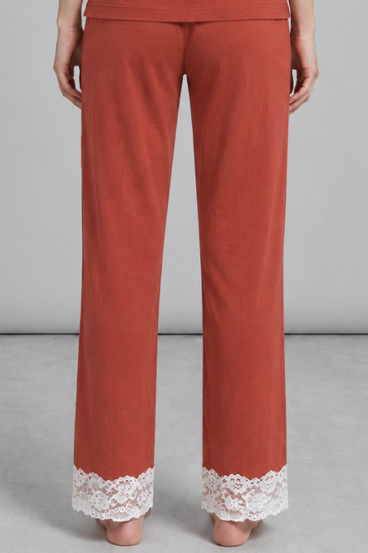 Kadın Dantelli Relaxed Pijama Takımı 4745