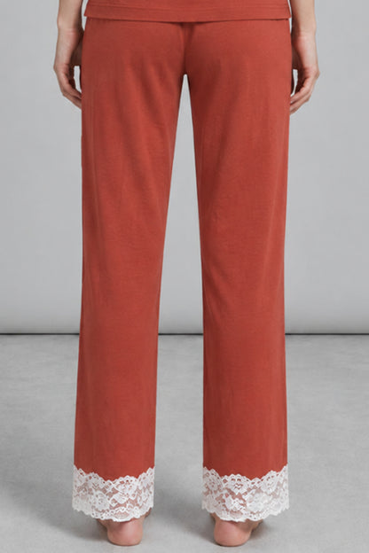 Kadın Dantelli Relaxed Pijama Takımı 4745