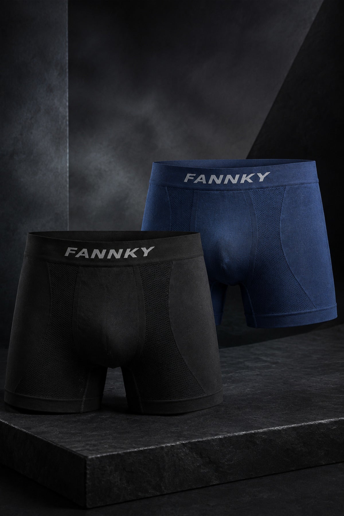 Erkek Rahat Esnek Seamless 2 Li Boxer