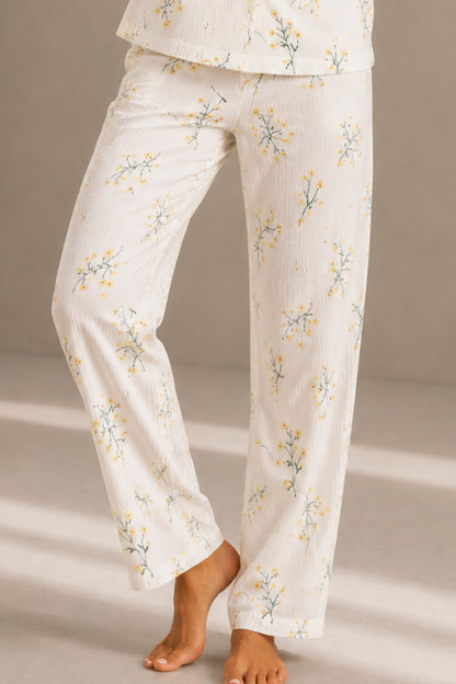Kadın Kısa Kol Rahat Kalıp Şık Pijama Takımı