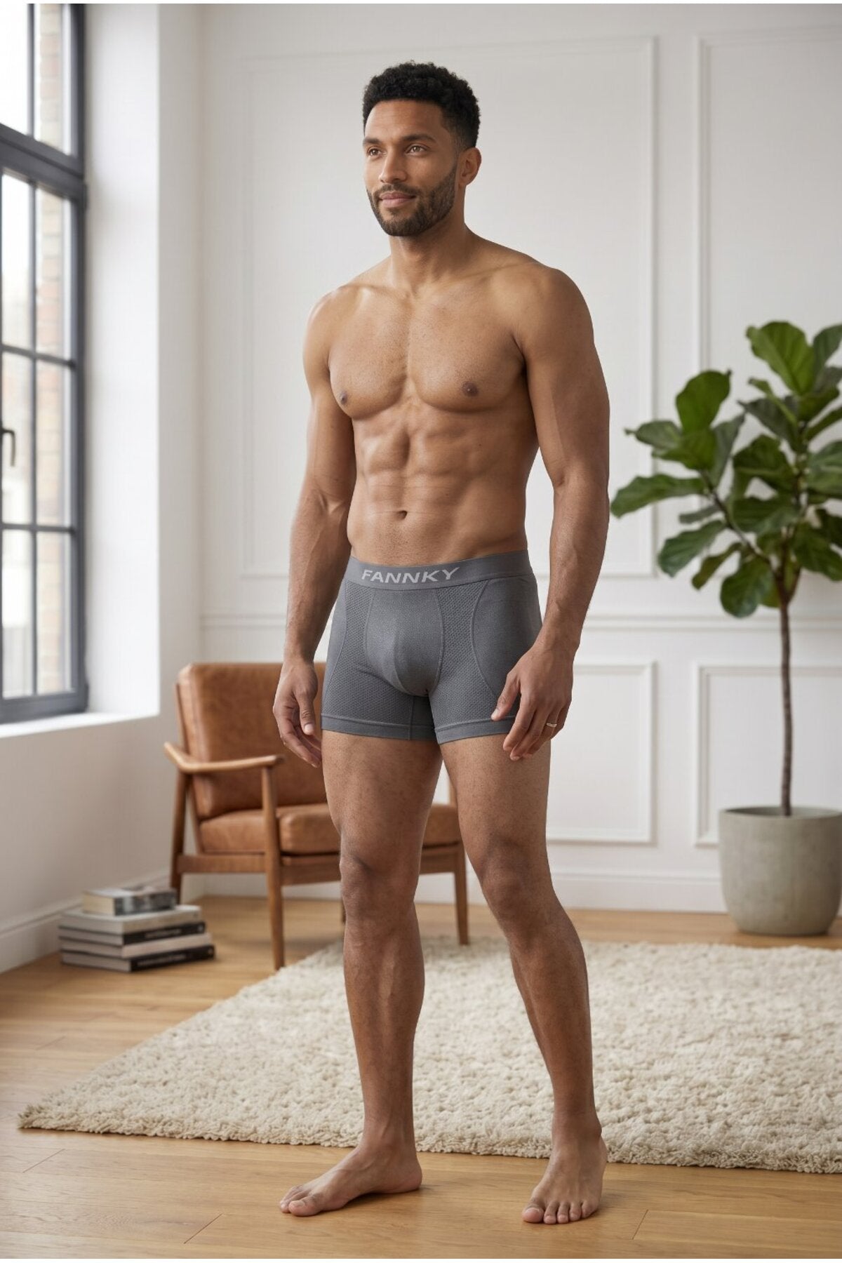 Erkek Rahat Esnek Seamless 2 Li Boxer