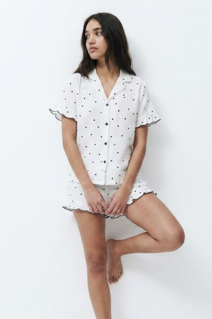 Kadın Desenli Trend Pijama Takımı