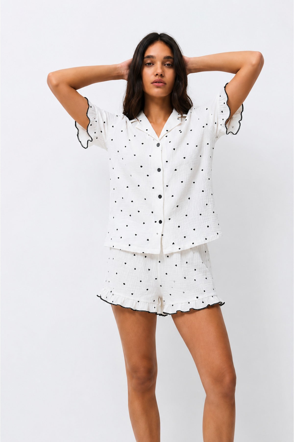 Kadın Desenli Trend Pijama Takımı
